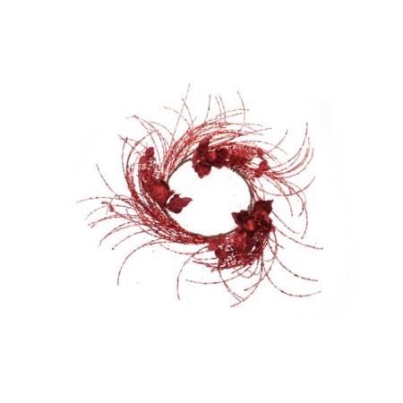 FUORIPORTA GLITTER 40CM ROSSO