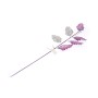 RAMETTO 4 FOGLIE GAMBO LUNGO VIOLA