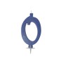 CANDELE GLITTER CM 12 BLU N0