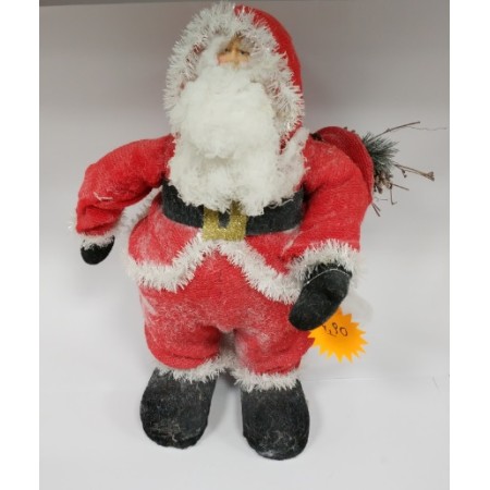 B.NATALE DI STOFFA 55CM. ROSSO.