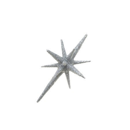 PENDENTE STELLA GLITTER ARGENTO 15CM.
