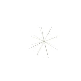 RICCIO DI STELLA 28CM LAMINATO ARGENTO