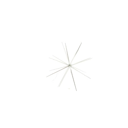 RICCIO DI STELLA 28CM LAMINATO ARGENTO