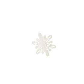 PENDENTE FIOCCO DI NEVE BIANCO 10CM.
