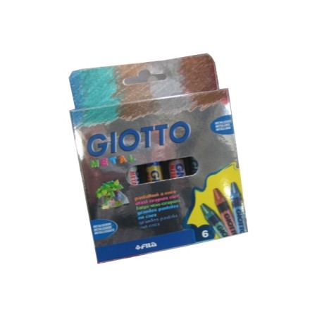 PASTELLI A CERA QT.6 METALLO GIOTTO