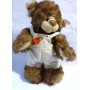 ORSO SEDUTO C/CAPP. E SALOPETTE H40