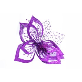 FIORE PUNTALE ORGANZA 58CM. VIOLA