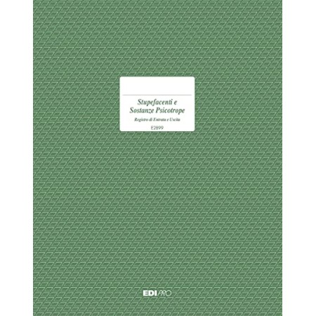 REGISTRO STUPEFACENTI E SOSTANZE PSICOTROPE E2899