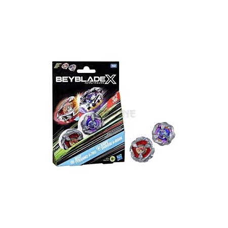BEYBLADE X DUAL PACK ROSSO/VIOLA