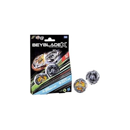BEYBLADE X DUAL PACK ARANCIO/NERO