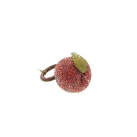 MELA P/TOVAGLIOLO GLITTER ROSSO DIAM.8CM. LKD0122GF-3-RED.