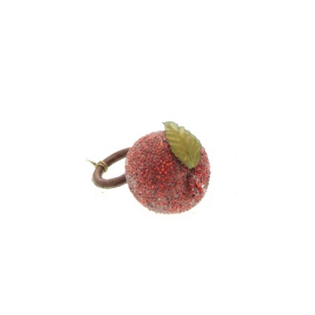 MELA P/TOVAGLIOLO GLITTER ROSSO DIAM.8CM. LKD0122GF-3-RED.