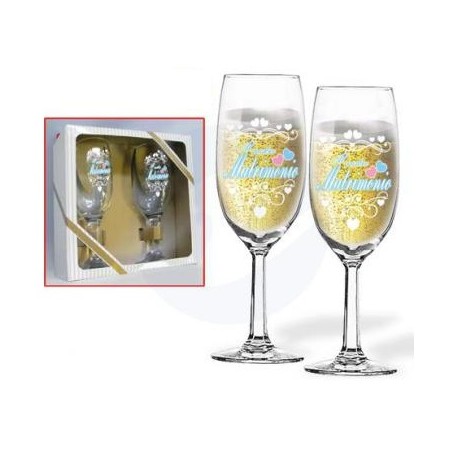 COPPIA FLUTE MATRIMONIO
