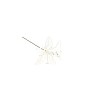 GIGLIO GAMBO CORTO 15CM GLITTERATO BIANCO