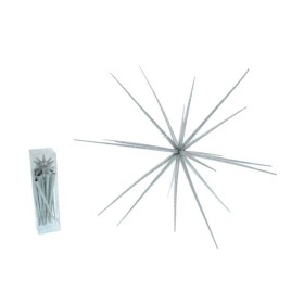 RICCIO DA MONTARE ARGENTO 58CM GLITTER
