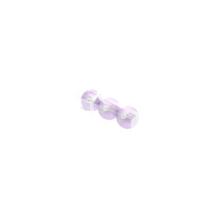 BOX 3 SFERE 6CM GLICINE.