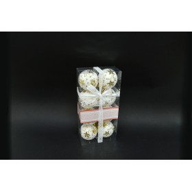 BOX 8 SFERE 7CM STELLA ORO
