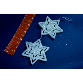 APPENDINO 2 STELLE BIANCO 30CM