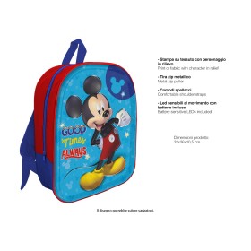ZAINI ASILO LED 3D TOPOLINO