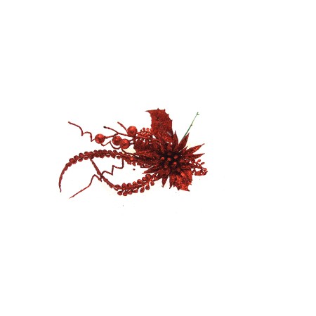 PICK FIORE GAMBO CORTO ROSSO