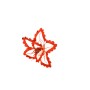 STELLA GAMBO CORTO ROSSO