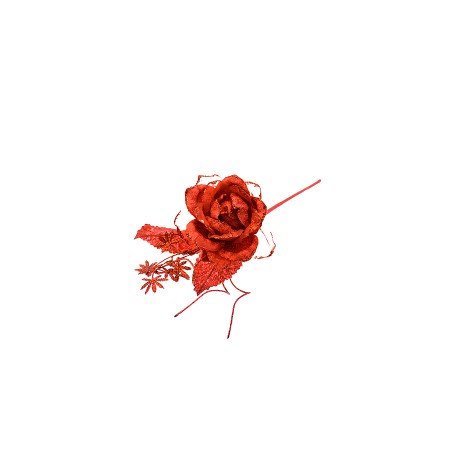 FIORE GAMBO CORTO ROSSO
