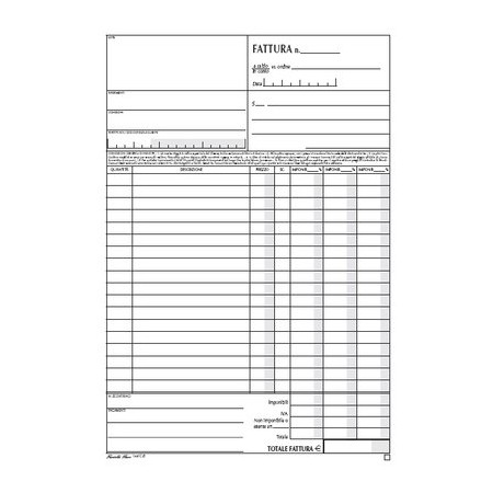 BLOCCO FATT.3 ALIQ.50X2 LIBRO