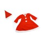 VESTITO BABBONATALE BIMBA ROSSO
