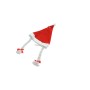 CAPPELLO BABBONATALE CON TRECCE 30X67CM