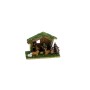 CAPANNA 20X9X13CM PRESEPE 8CM 10PZ RESINA