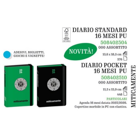 DIARI STD 16 MESI BASTARDIDENTRO PU 2025