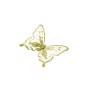 FARFALLA GLITTER ORO C/CLIP 22CM.