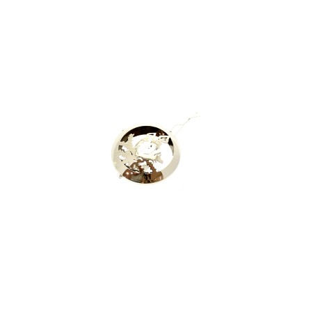 DECORAZIONE METALLO 12X12CM ALBERELLO ARGENTO