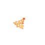 DECORAZIONE METALLO 13X15CM ALBERO COL ROSSO.
