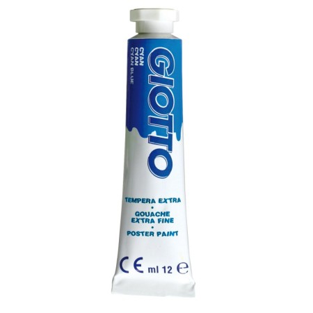 COLORI A TEMPERA 12 ML T/4 CYAN 15