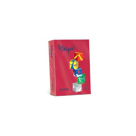 CARTA X FOTOC A4 FAVINI ROSSO RUBINO