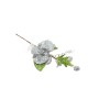 PICK ORCHIDEA C/3 FOGLIE GAMBO CORTO ARGENTO