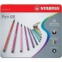 BIRO STABILO POINT 68 SCATOLA METALLO X 20