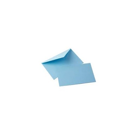 BIGLIETTI E BUSTE F.9 COLORE AZZURRO