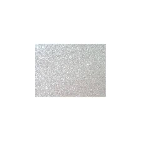 GOMMA EVA 40X60 GLITTER ARGENTO CHIARO
