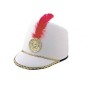 CAPELLI MAJORETTE FELTRO BIANCO/ROSSO
