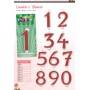 CANDELE GRANDI ROSSO GLITTER N.5.