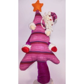 BABBO NATALE ALBERO IN TESSUTO.