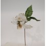 FIORI STELLE DI NATALE BIANCHE 30CM PZ 12