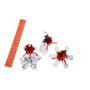 APPENDINO ARGENTO C/FIORE IN DISPLAY BOX 3ASS FIORE-FIOCCO DI NEVE-PA.