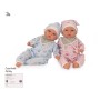 BAMBOLA NEONATA CON PIGIAMA ROSA (45CM)
