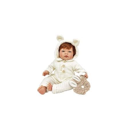 BAMBOLA CON GONNA BLU (45CM)