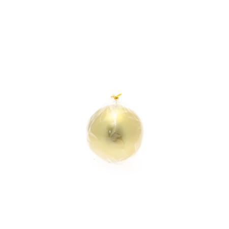 CANDELA SFERA D12CM ORO METALLIZZATO.