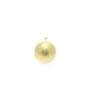 CANDELA SFERA D12CM ORO METALLIZZATO.