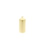 CANDELA CILINDRO 15X7CM ORO METALLIZZATO.